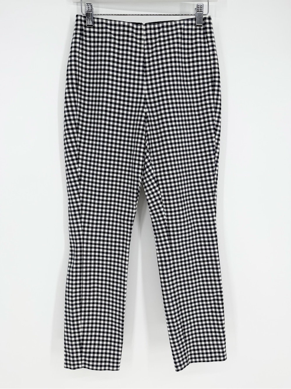 Rag & Bone Simone Pull On Trouser Pant Blue Gingham Stretch Multi
